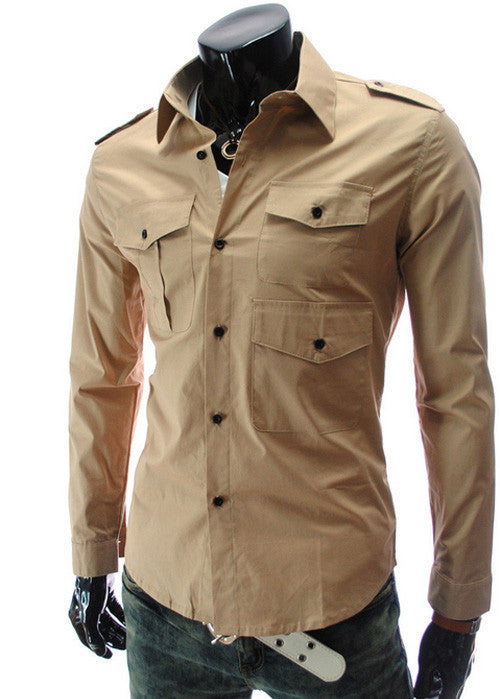 Fashion Mens Luxury Long Sleeve Casual Slim Fit Stylish Dress Shirts Mens shirts for Lovers Camisetas Tops