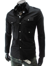Fashion Mens Luxury Long Sleeve Casual Slim Fit Stylish Dress Shirts Mens shirts for Lovers Camisetas Tops