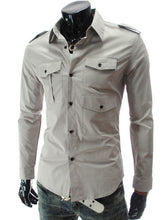 Fashion Mens Luxury Long Sleeve Casual Slim Fit Stylish Dress Shirts Mens shirts for Lovers Camisetas Tops