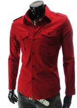 Fashion Mens Luxury Long Sleeve Casual Slim Fit Stylish Dress Shirts Mens shirts for Lovers Camisetas Tops