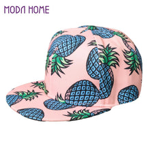 pineapple-fruit-pattern-hat-ladies-snap-back-flat-cap-men-women-basketball-hip-hop-leisure-baseball-caps BBL