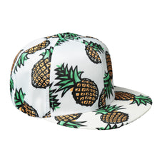 pineapple-fruit-pattern-hat-ladies-snap-back-flat-cap-men-women-basketball-hip-hop-leisure-baseball-caps BBL