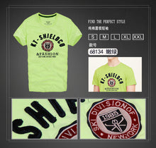 Men's Cotton T-shirt Casual Short Sleeve Letter Print Tops Famous Tshirts