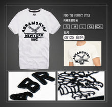 Men's Cotton T-shirt Casual Short Sleeve Letter Print Tops Famous Tshirts