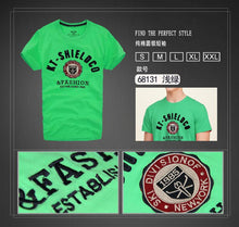 Men's Cotton T-shirt Casual Short Sleeve Letter Print Tops Famous Tshirts