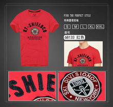 Men's Cotton T-shirt Casual Short Sleeve Letter Print Tops Famous Tshirts