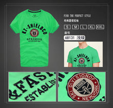 Men's Cotton T-shirt Casual Short Sleeve Letter Print Tops Famous Tshirts