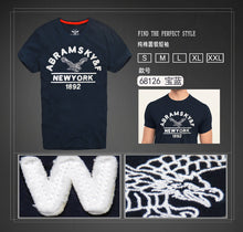 Men's Cotton T-shirt Casual Short Sleeve Letter Print Tops Famous Tshirts