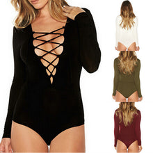 new-fashion-women-bandage-romper-ladies-cotton-stretch-leotard-top-bodysuit-ly3 BBL