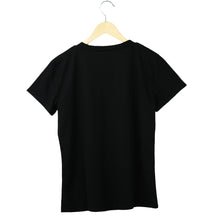 women-t-shirt-letter-print-v-neck-short-sleeve-women-tops-solidcolor-top-tee-shirt-blusas-black-green BBL