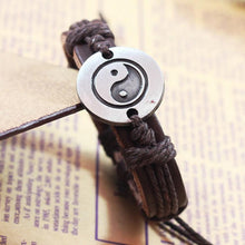 Men Women Unisex Vintage Bracelet Tai Chi Ying Yang Men Women Wristband
