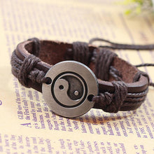 Men Women Unisex Vintage Bracelet Tai Chi Ying Yang Men Women Wristband