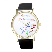 Women Watch Fashion Leather Watchband Laday Wristwatch Quartz Watch