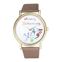 Women Watch Fashion Leather Watchband Laday Wristwatch Quartz Watch