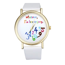 Women Watch Fashion Leather Watchband Laday Wristwatch Quartz Watch