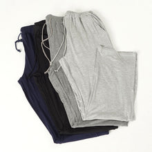 new-mens-solid-knit-causal-slacks-pajamas-pants-ly3 BBL
