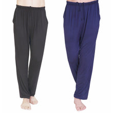new-mens-solid-knit-causal-slacks-pajamas-pants-ly3 BBL