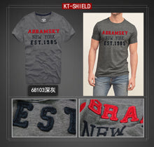 Quality Cotton Men's Short T shirts Slim Embroider Casual Mens Tops Tees t-shirt XXL Free