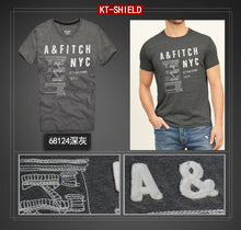 Quality Cotton Men's Short T shirts Slim Embroider Casual Mens Tops Tees t-shirt XXL Free