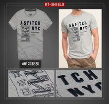 Quality Cotton Men's Short T shirts Slim Embroider Casual Mens Tops Tees t-shirt XXL Free