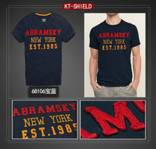 Quality Cotton Men's Short T shirts Slim Embroider Casual Mens Tops Tees t-shirt XXL Free