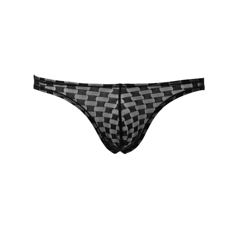 sexy-men-underwear-mens-briefs-soft-underpants-calzoncillos-hombre-plaid-mesh-pouch-u-convex-low-waist-briefs BBL