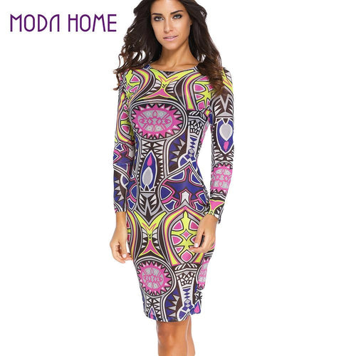 sexy-women-dress-semi-sheer-geometry-print-round-neck-bodycon-dress-long-sleeve-slim-pencil-dress-clubwear-blue BBL