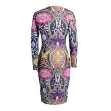 sexy-women-dress-semi-sheer-geometry-print-round-neck-bodycon-dress-long-sleeve-slim-pencil-dress-clubwear-blue BBL