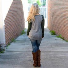 Sexy Women Long Sleeve Loose Casual Round Neck Tees T shirt Tops Womens Plus Size S-XL T-shirt