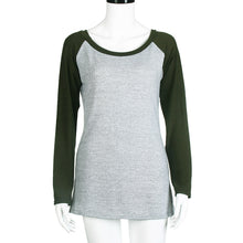 Sexy Women Long Sleeve Loose Casual Round Neck Tees T shirt Tops Womens Plus Size S-XL T-shirt