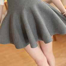 new-sexy-casual-women-mini-skirt-high-waisted-flared-pleated-jersey-plain-skater-knitted-elastic-skirts BBL
