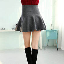 new-sexy-casual-women-mini-skirt-high-waisted-flared-pleated-jersey-plain-skater-knitted-elastic-skirts BBL