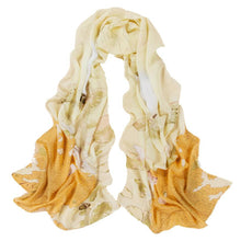 Style Korea Scarf Ladies Long Scarf Chiffon Scarf Women Flower Print Scarves Shawls