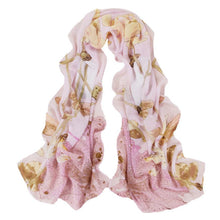 Style Korea Scarf Ladies Long Scarf Chiffon Scarf Women Flower Print Scarves Shawls