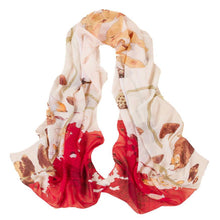 Style Korea Scarf Ladies Long Scarf Chiffon Scarf Women Flower Print Scarves Shawls