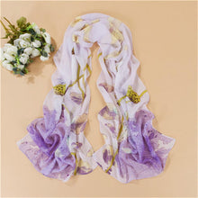 Style Korea Scarf Ladies Long Scarf Chiffon Scarf Women Flower Print Scarves Shawls
