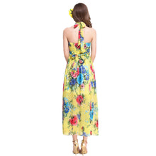beach-dress-vestidos-sexy-women-long-dress-halter-floral-print-tie-waist-beach-maxi-sundress-yellow BBL