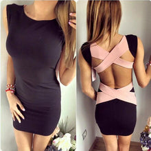 Women Backless Black White Bandage Bodycon Dress Mini Dress Vestidos Women Sexy Bandage Dresses Vestidos GV208