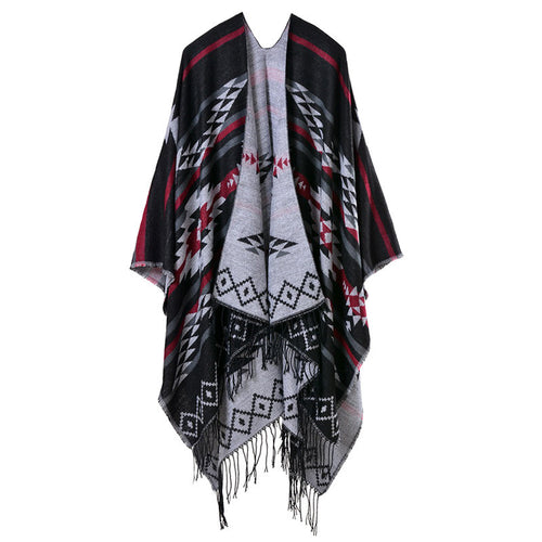 women-knitted-cape-poncho-open-front-geometric-striped-tassel-fanon-fringe-duplex-cashmere-shawls-and-scarves-pashmina BBL