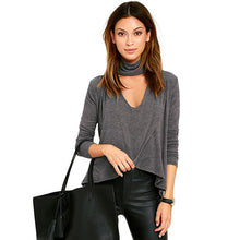 women-sexy-turtle-neck-cutout-at-bust-crop-top-ladies-t-shirt-mock-neck-dip-hem-long-sleeve-tops-clothes BBL