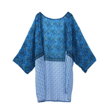 Women Kimono Cardigan Blouses Vintage National Style Totem Print Tassels Sleeve Chiffon Shawl Fashion Loose Tops