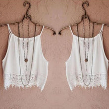 Women Sexy Lace Tops Short Sleeveless Crop Top T Shirt Bottoming BlouseTank Top