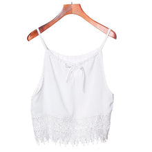 Women Sexy Lace Tops Short Sleeveless Crop Top T Shirt Bottoming BlouseTank Top