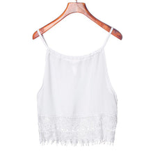 Women Sexy Lace Tops Short Sleeveless Crop Top T Shirt Bottoming BlouseTank Top