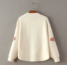 Retro Flower Embroidery Sweater Women Long Sleeve Zipper Cardigan Knitwear Jumper kleding jerseis mujer femme 5 color