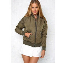 Retro Plaid Pilots Jacket Quilting Quilted Jacket Women Short Bomber Pilots Coat Outerwear Tops femme 4 colors