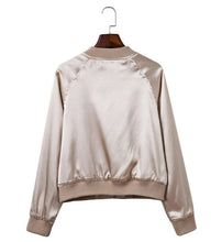 Retro V neck Short Pilot Jacket Women Shinny Color Pilot Jacket Coat Outerwear Tops Femme Casual