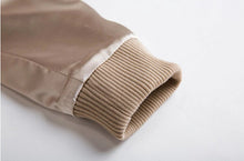 Retro V neck Short Pilot Jacket Women Shinny Color Pilot Jacket Coat Outerwear Tops Femme Casual
