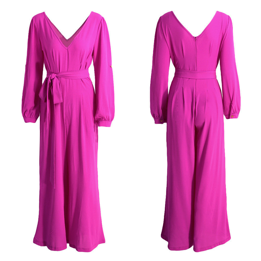sexy-bodysuits-women-jumpsuits-v-neck-long-sleeve-rpmpers-women-playsuit-solid-belted-bodysuit-yellow-rose BBL
