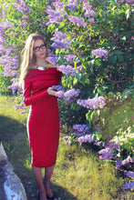 Sexy Cotton Strechy Midi Dress Fahion Word Collar Women Package Hip Bodycon Dress Robes Vestidos LX074